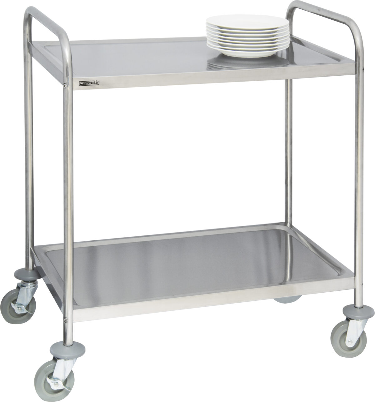 Chariot en inox 2 plateaux – Casselin