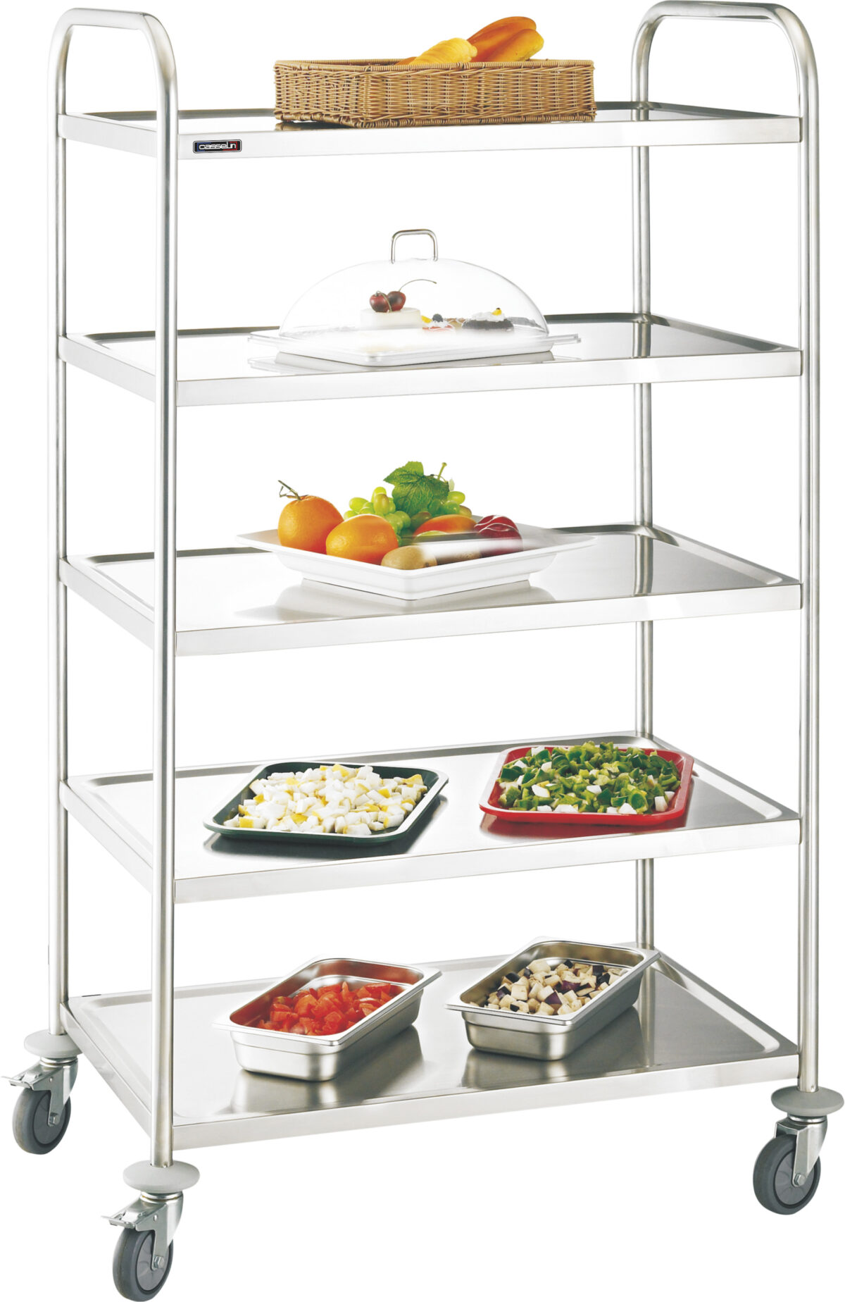 Chariot inox 5 plateaux – Casselin