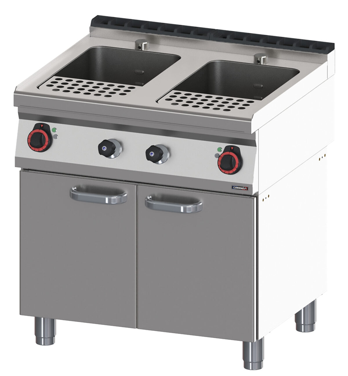 Cuiseur à pâtes avec soubassement 2×23 litres 80 – Casselin