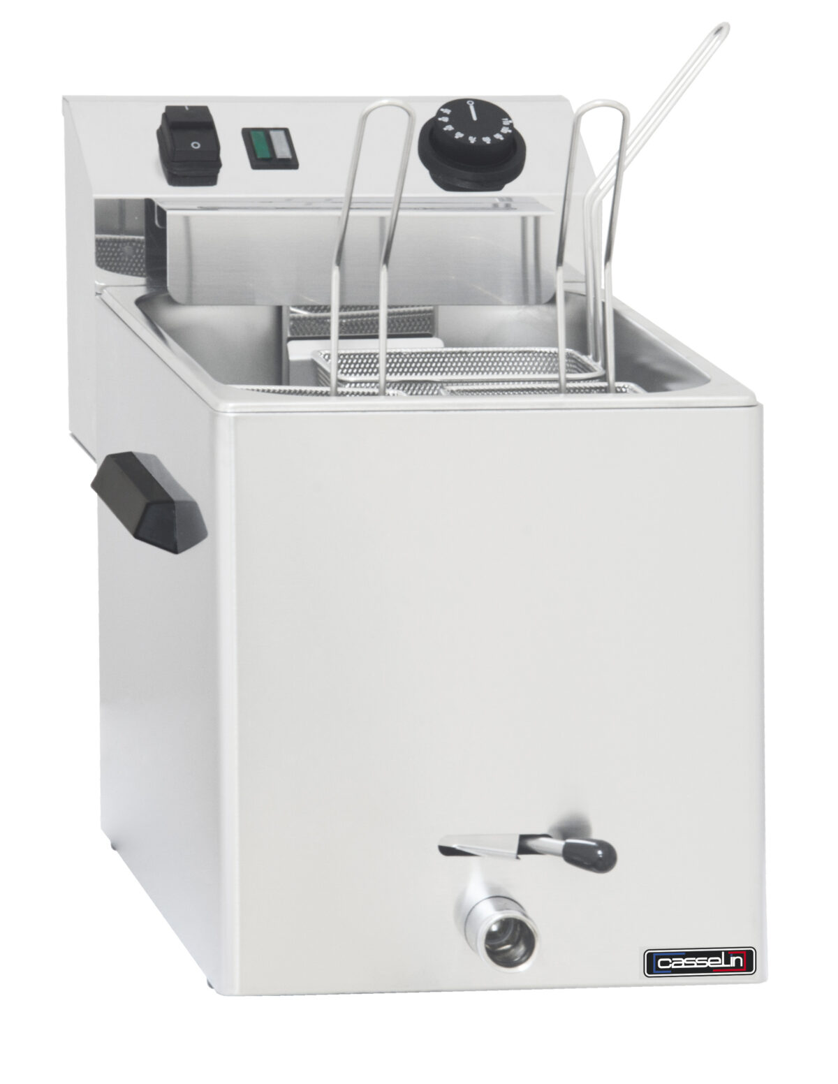 Cuiseur à pâtes électrique avec vanne de vidange – 3 paniers – Casselin