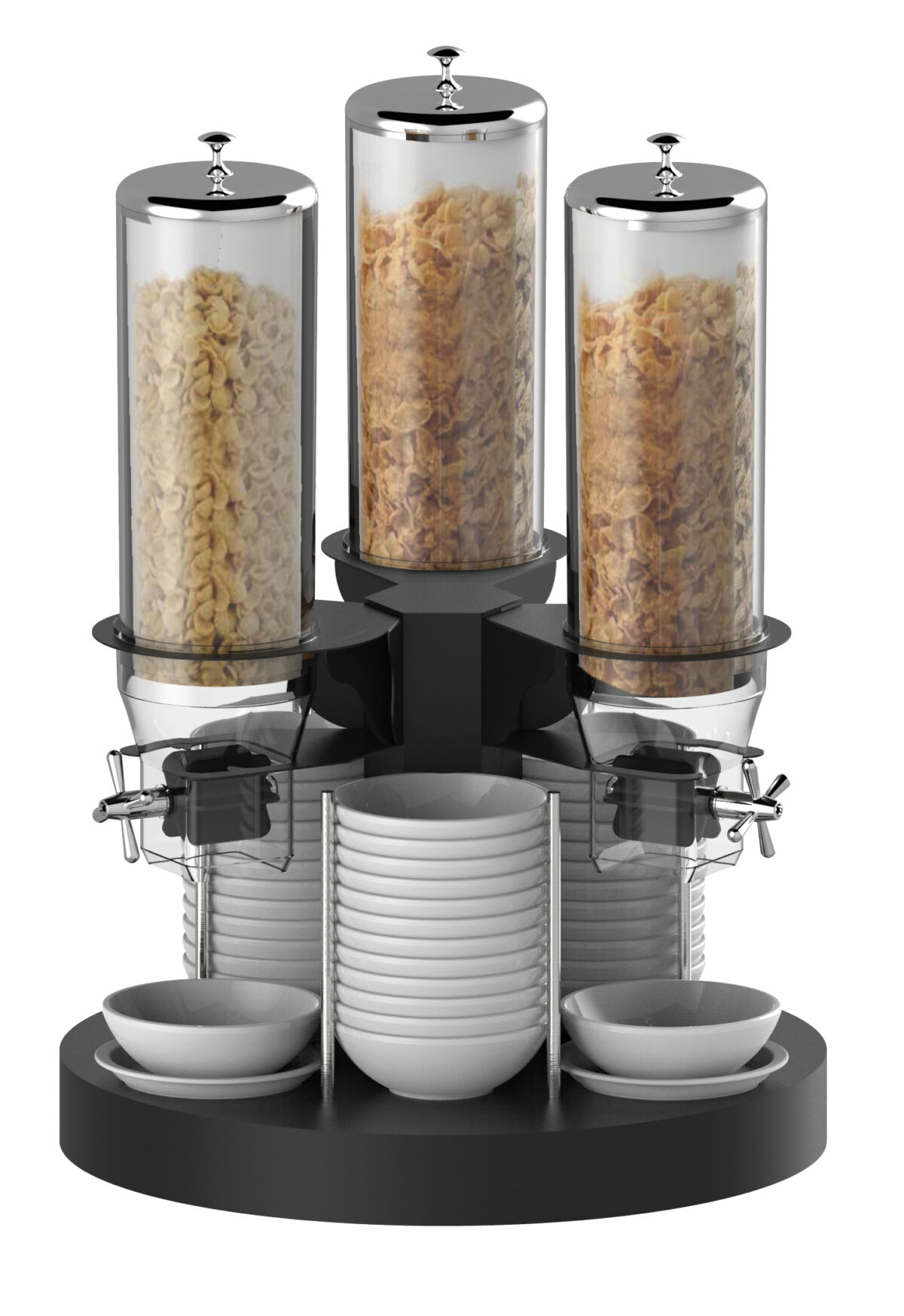 Distributeur de céréales rotatif 3 tubes – Casselin
