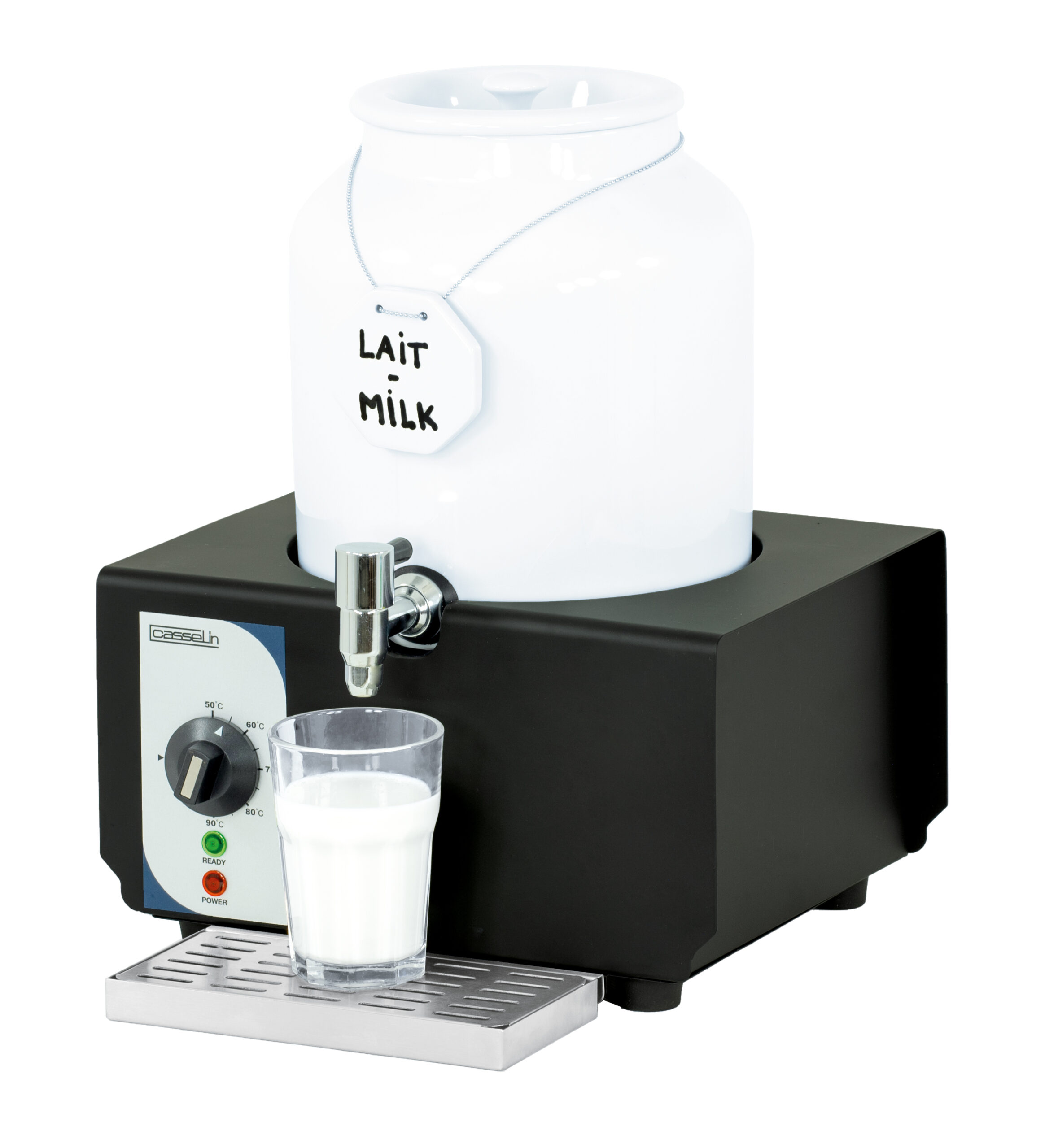 Distributeur de lait chaud en porcelaine 10L - Casselin Distributeur de lait chaud en porcelaine 10L - Casselin