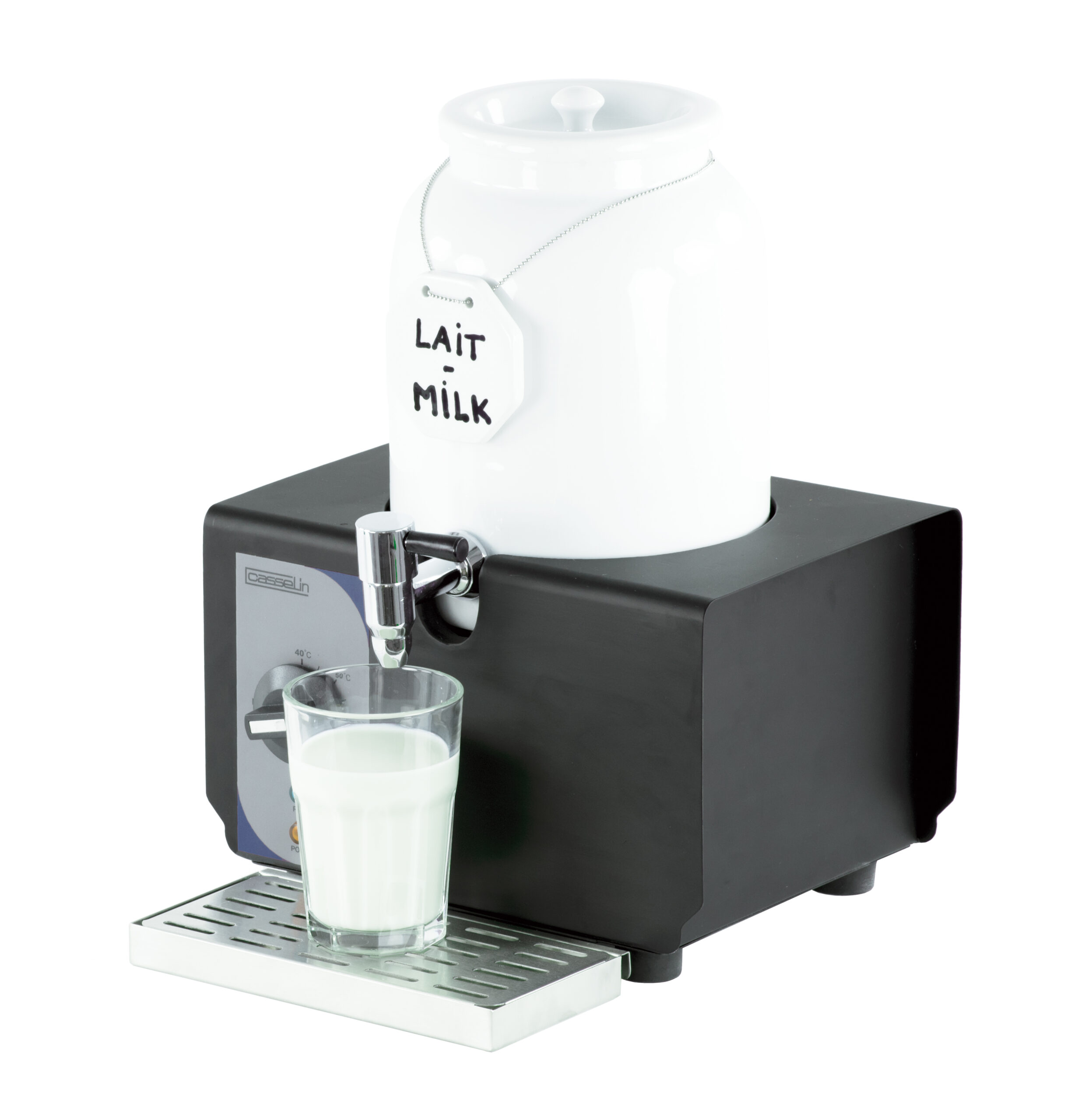 Distributeur de lait chaud en porcelaine 4L - Casselin Distributeur de lait chaud en porcelaine 4L - Casselin