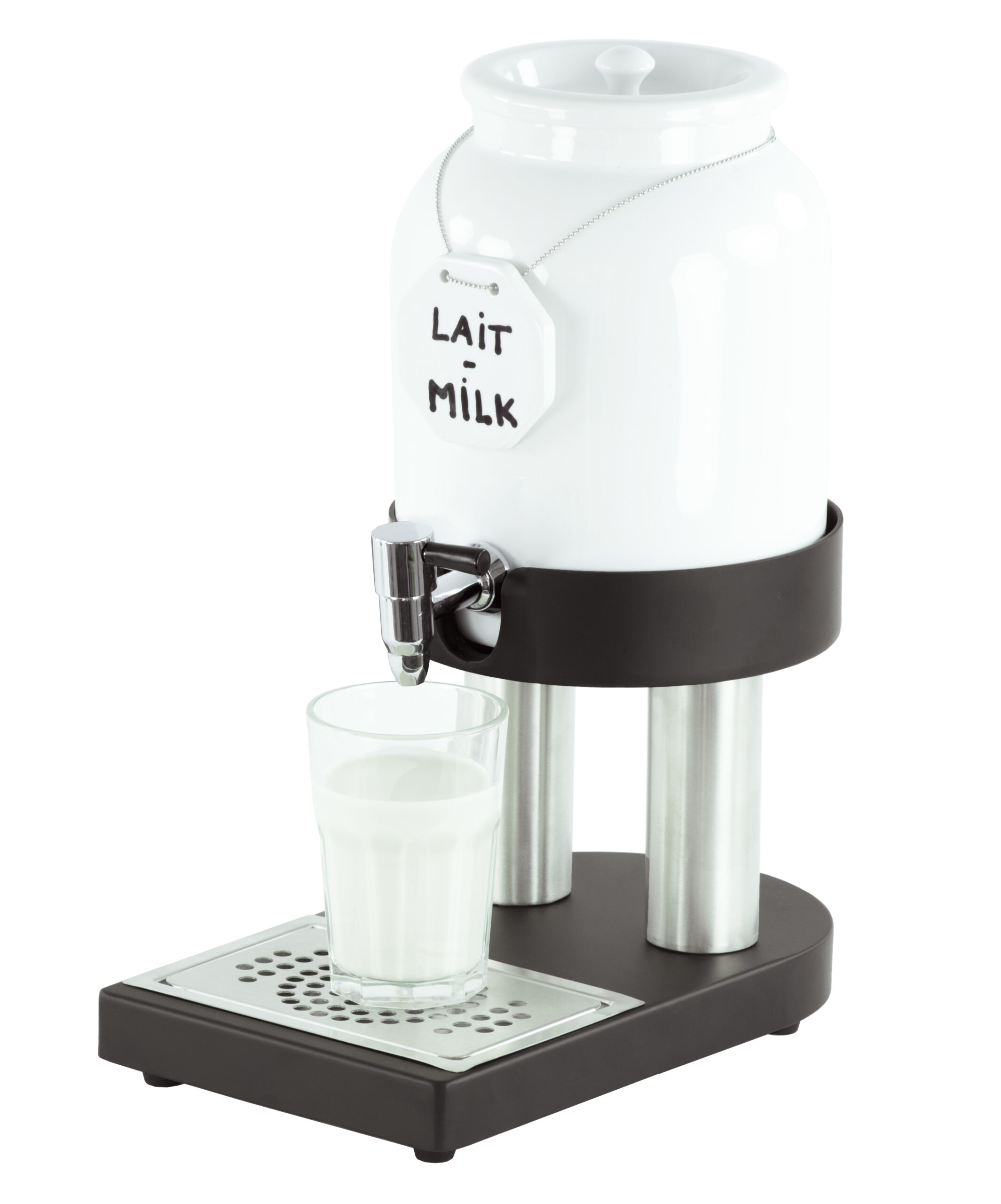 Distributeur de lait froid en porcelaine 4L - Casselin Distributeur de lait froid en porcelaine 4L - Casselin