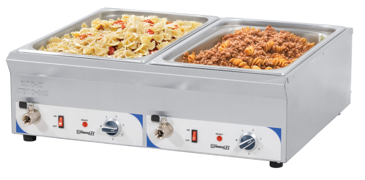Double bain-marie avec robinet de vidange GN 1/1 – 100 mm – Casselin