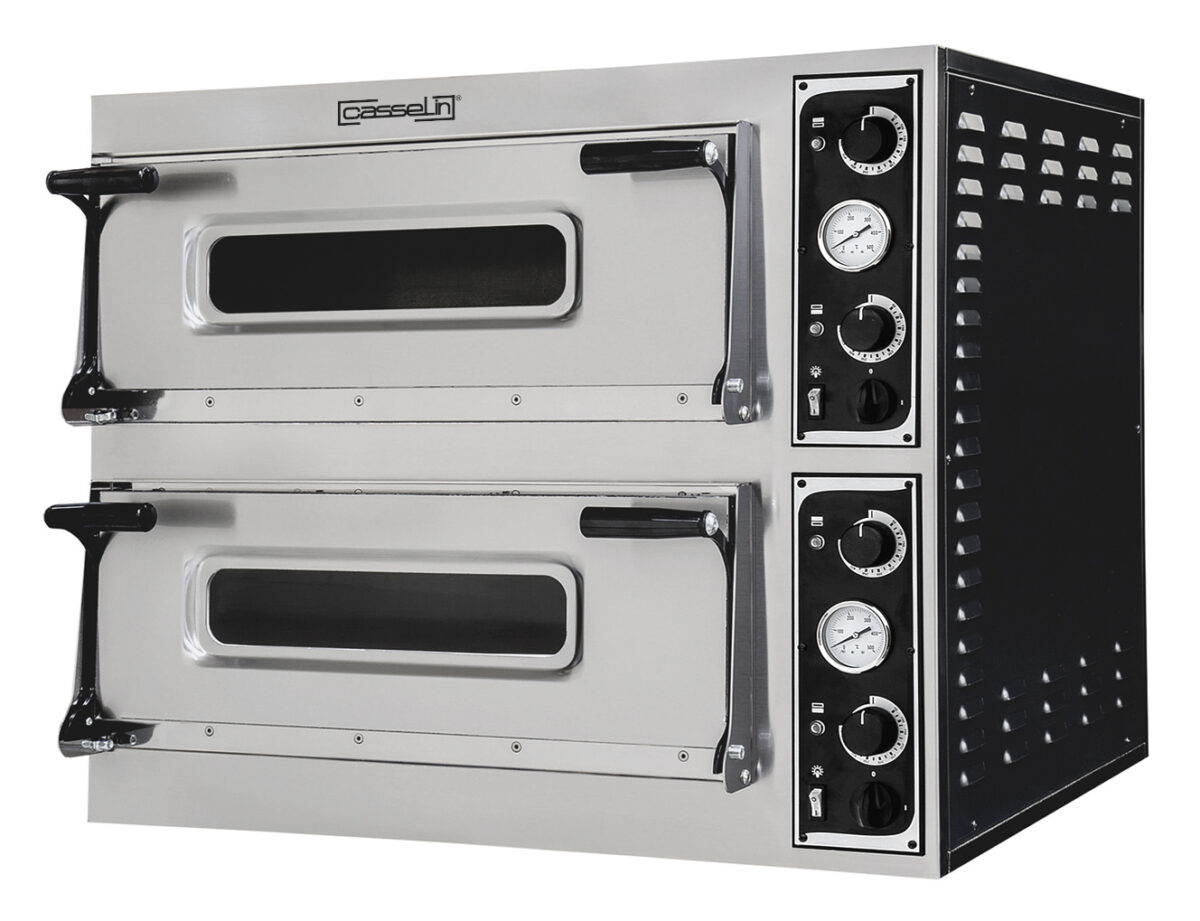 Four à pizza électrique 2×4 pizzas 40cm – Casselin