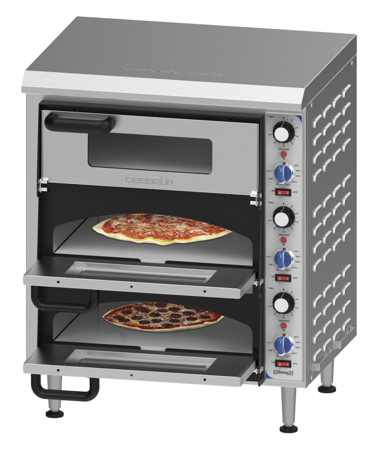 Four à pizza électrique 3 chambres 35 cm – Casselin
