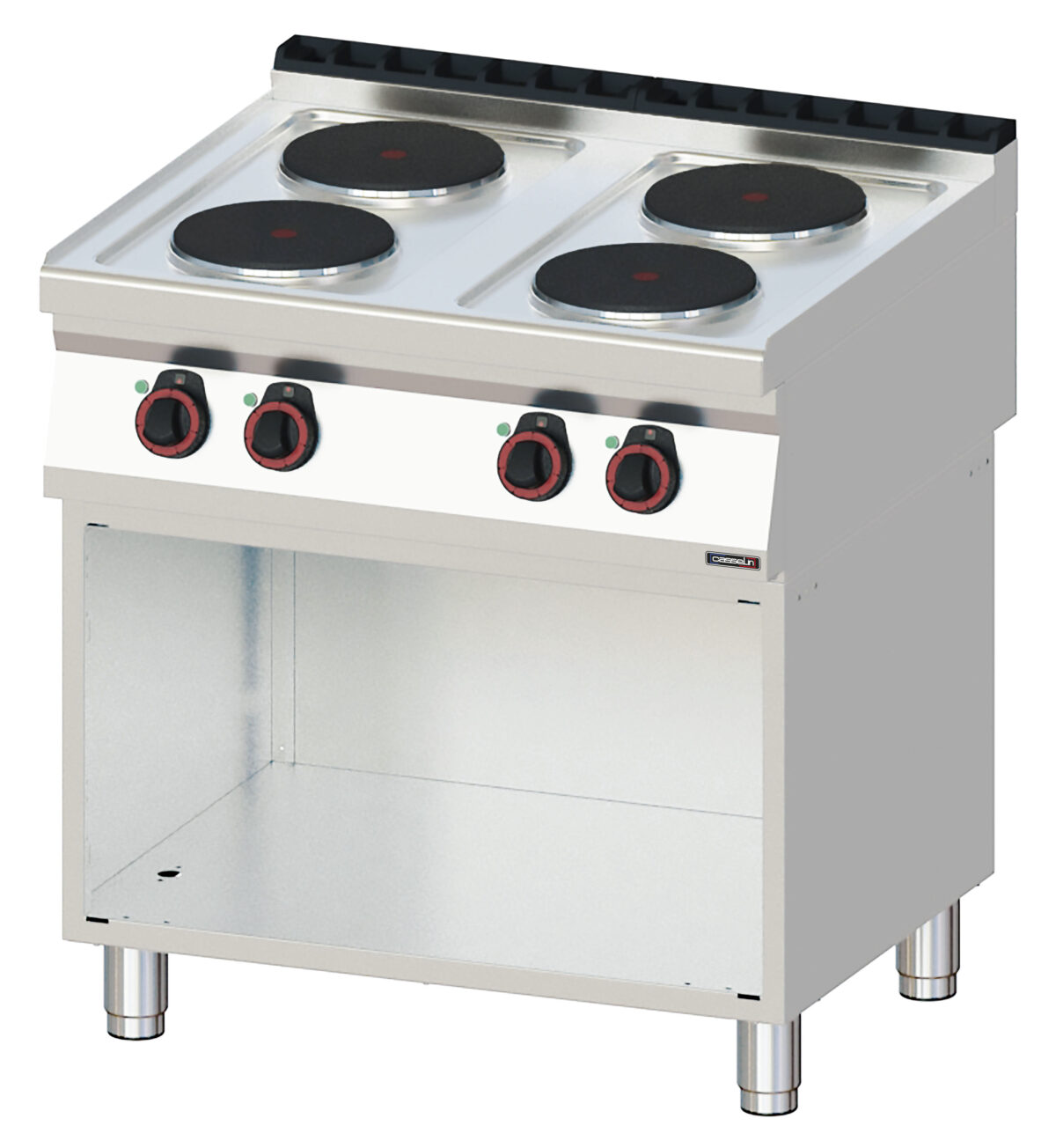 Fourneau électrique 4 feux avec soubassement 80 – Casselin