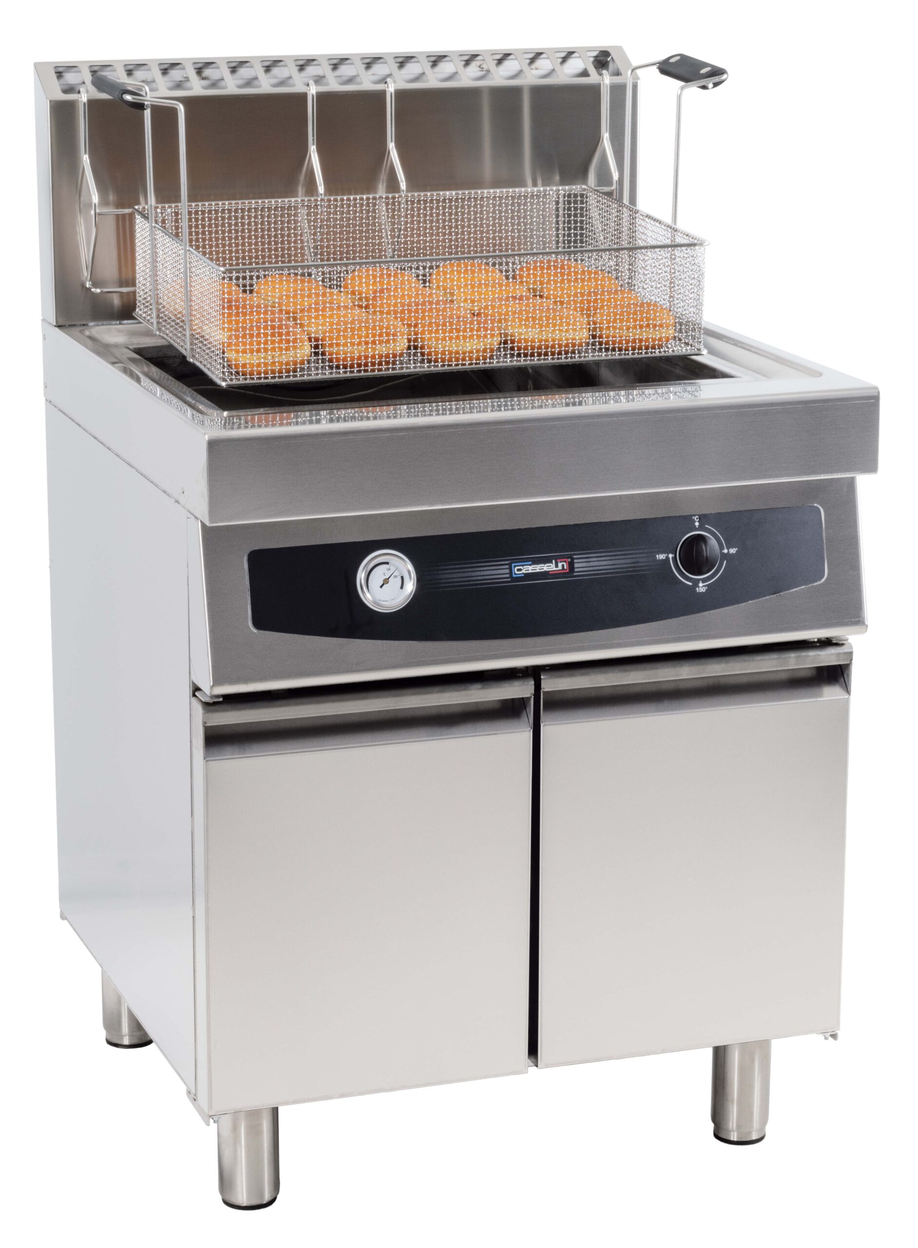 Friteuse à beignets gaz avec soubassement 35 litres - Casselin Friteuse à beignets gaz avec soubassement 35 litres - Casselin