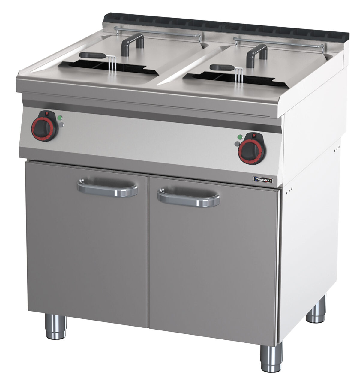 Friteuse électrique avec soubassement 2×17 litres 80 – Casselin