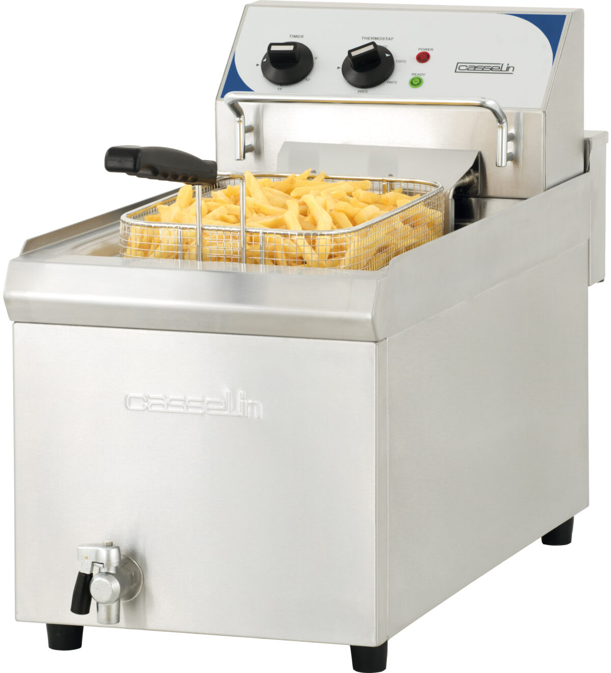 Friteuse électrique avec vanne de vidange 10 litres haut rendement – Casselin