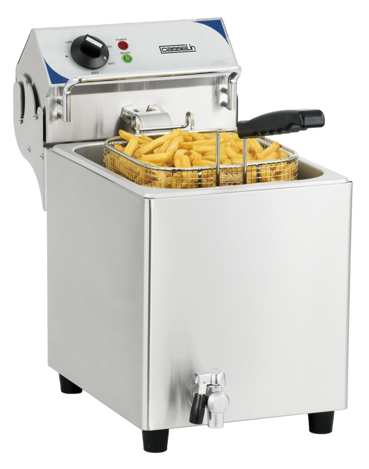 Friteuse électrique avec vanne de vidange 7 litres – Casselin