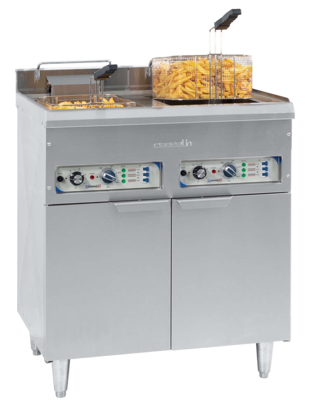 Friteuse électrique sur pieds 2 x 16 litres – Casselin
