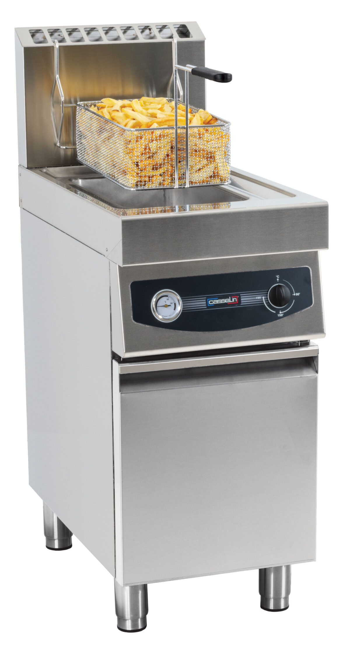 Friteuse gaz avec soubassement 17 litres – Casselin