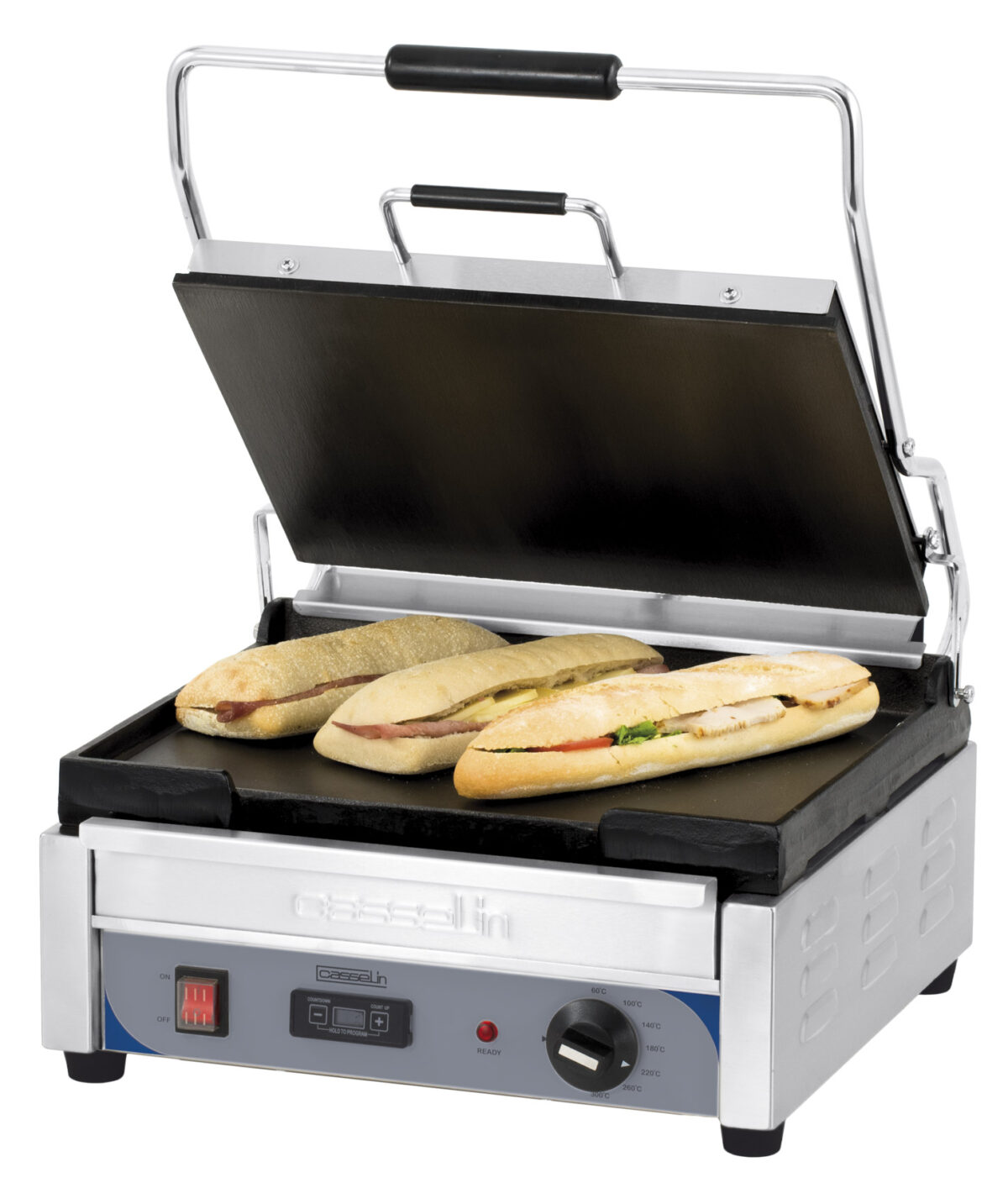 Grill Panini Grand Premium Lisse – Lisse avec minuteur – Casselin