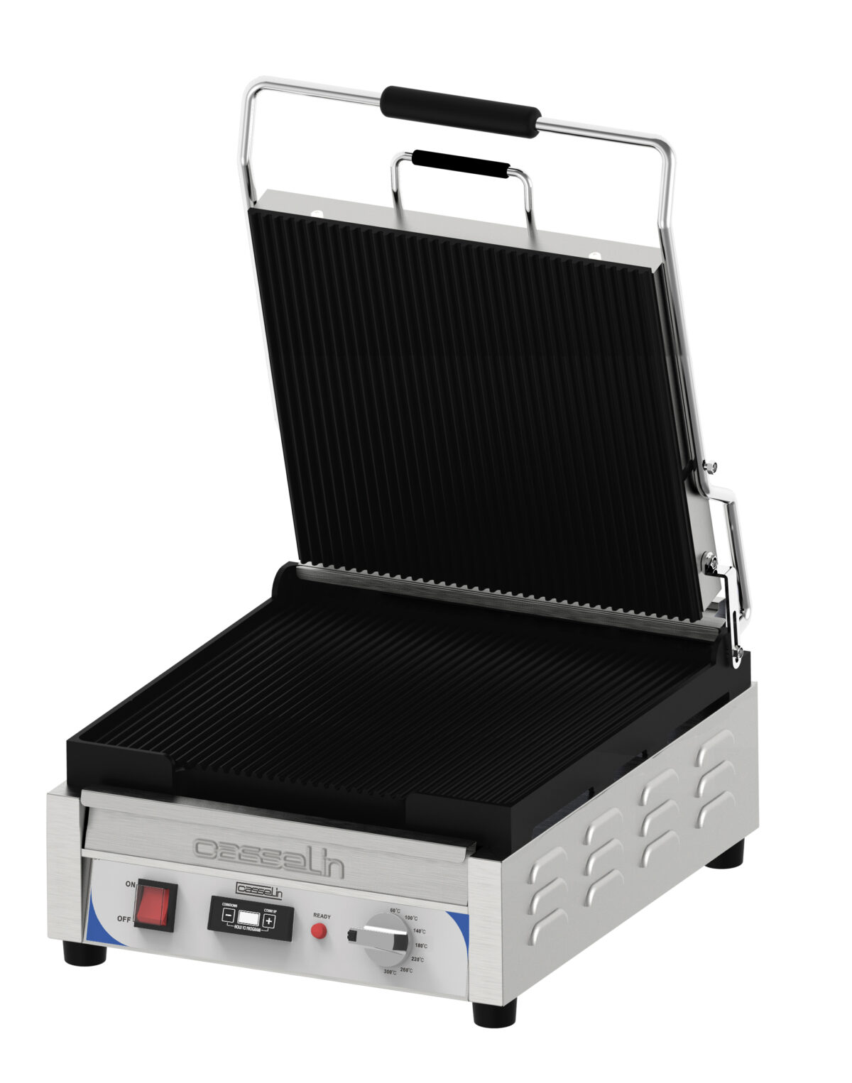Grill Panini XL Premium Rainurée – Rainurée avec minuteur – Casselin