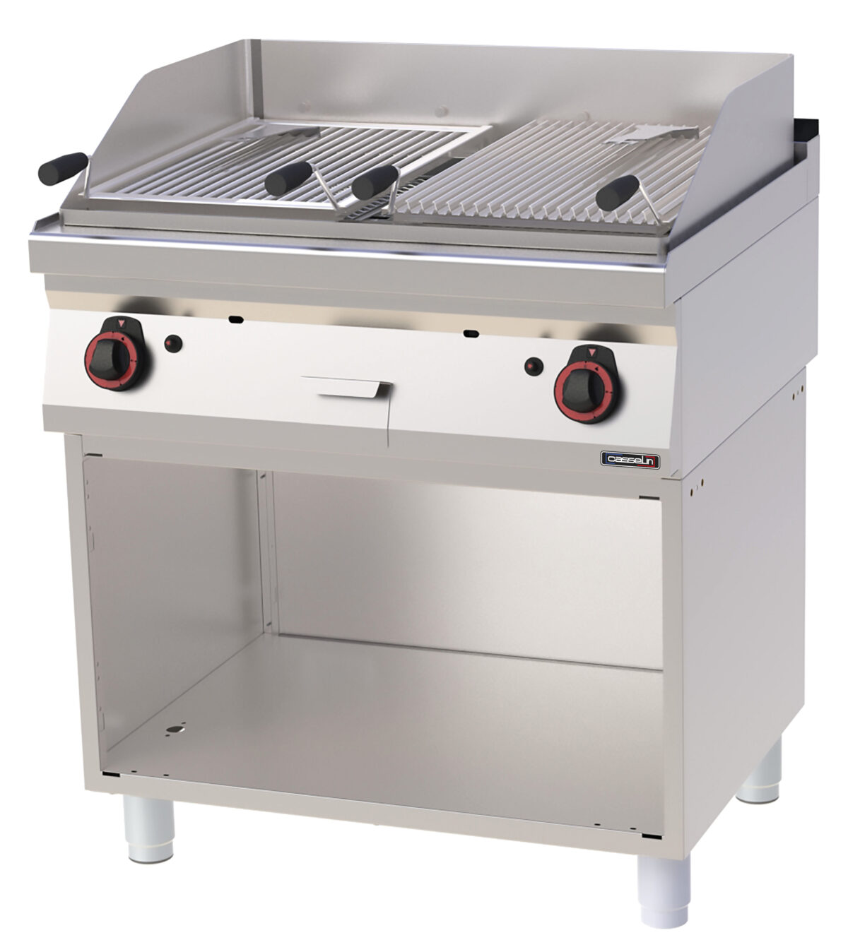 Grill pierre de lave double avec soubassement 80 – Casselin