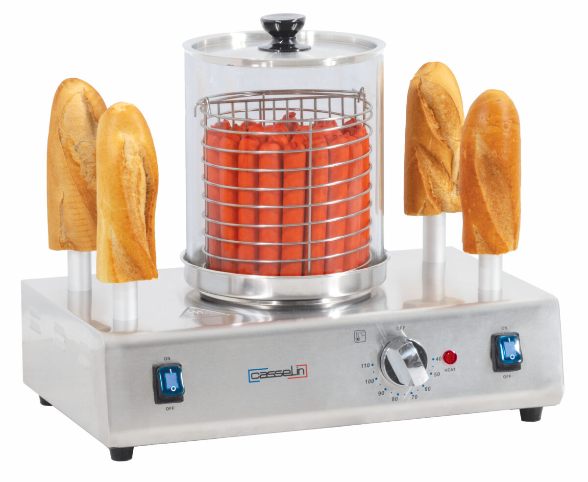 Machine à hot dog 4 plots chauffants – Casselin