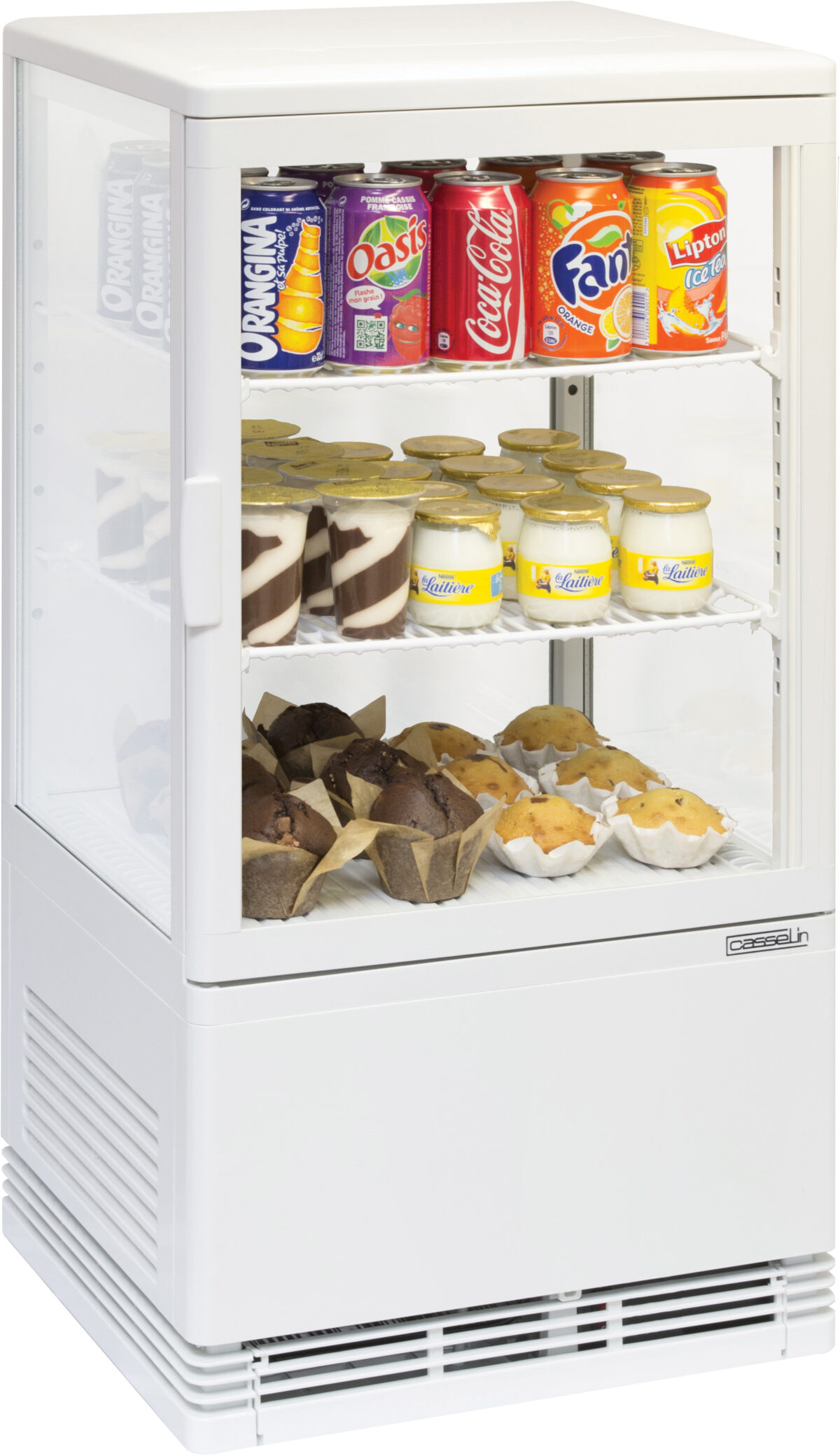 Mini vitrine réfrigérée positive 58L Blanche – Casselin
