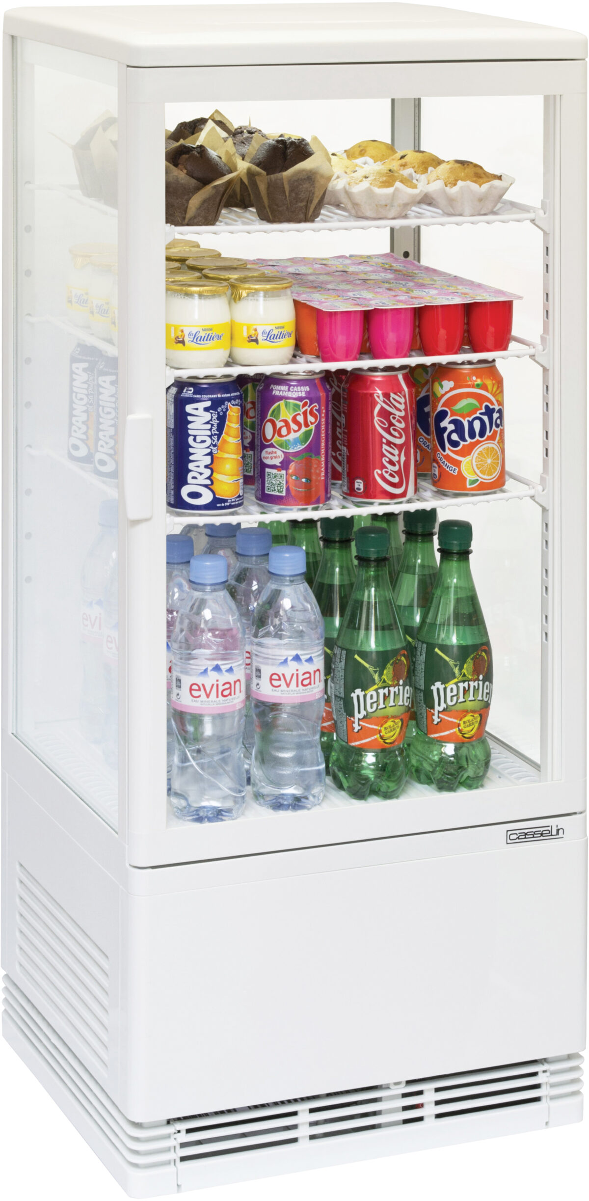 Mini vitrine réfrigérée positive 78L Blanche – Casselin