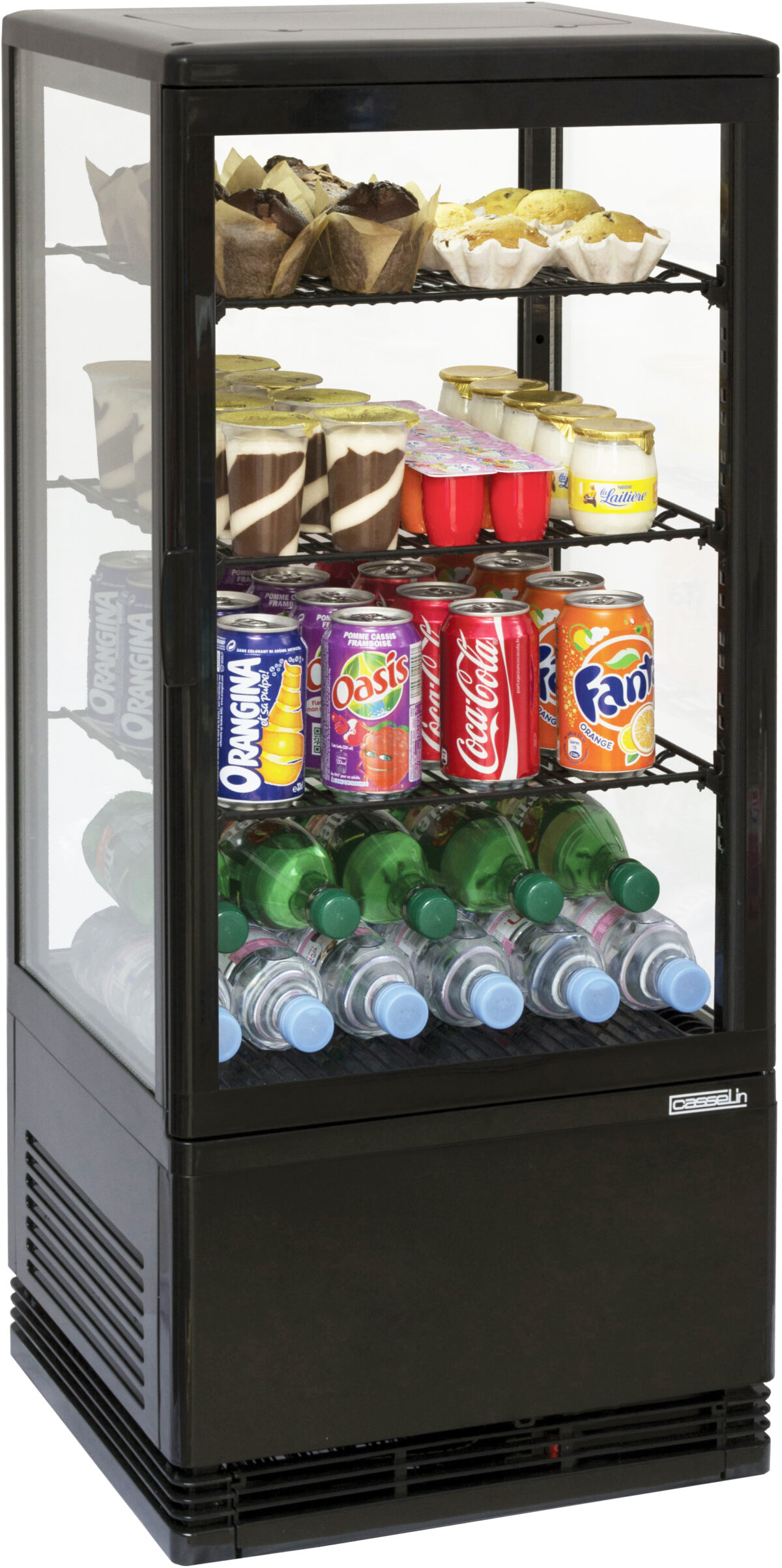 Mini vitrine réfrigérée positive 78L Noire – Casselin