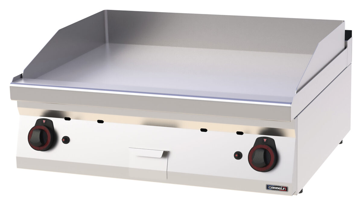 Plaque à snacker Chrome Lisse Gaz 80 – Casselin