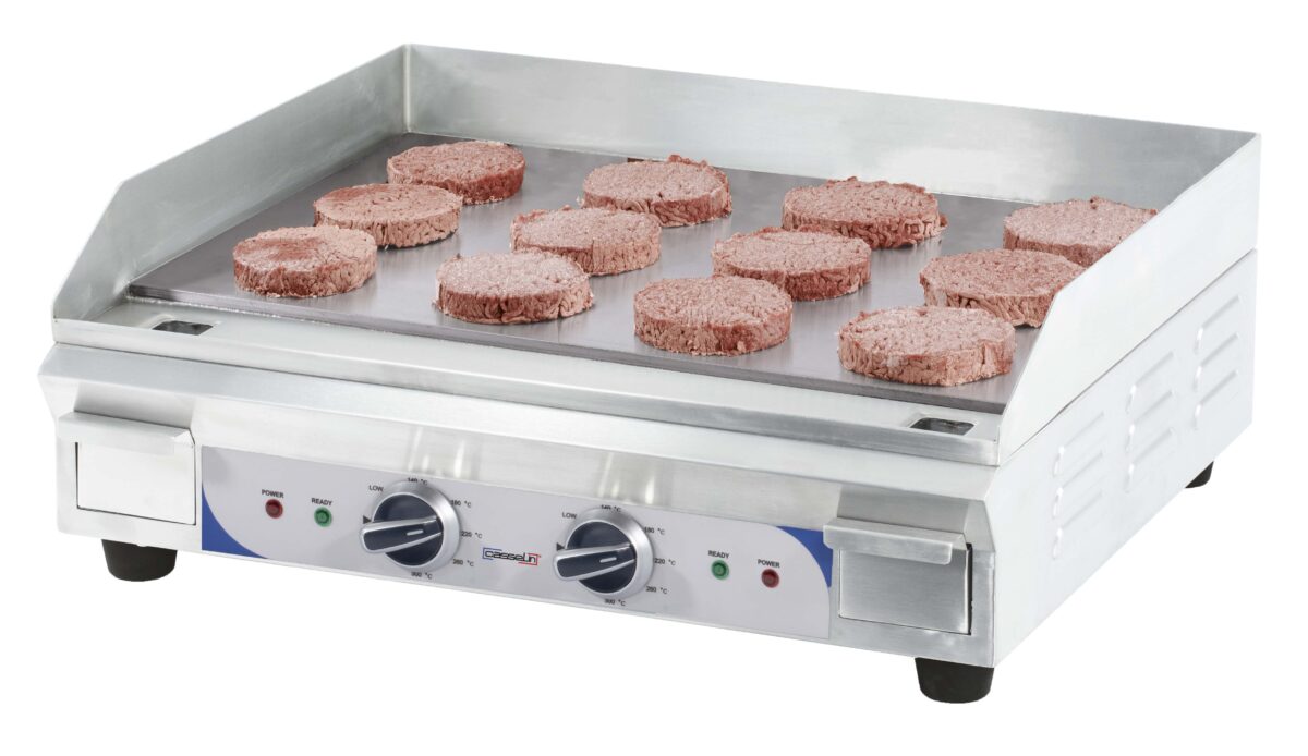 Plaque à snacker électrique premium lisse – lisse – Casselin