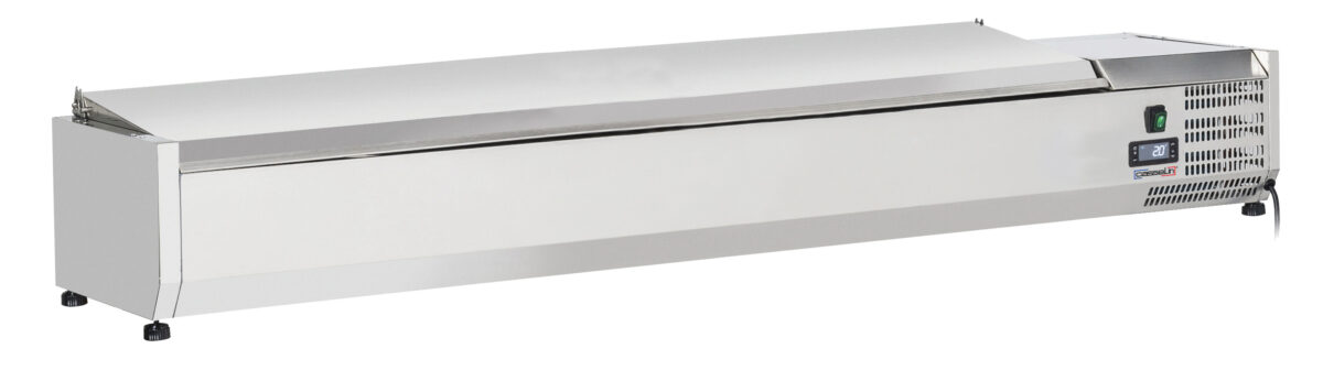 Saladette à poser 8 x GN 1/4 avec couvercle – Casselin