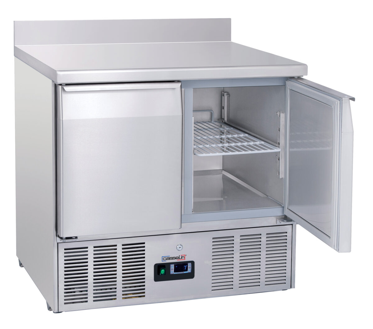 Saladette avec dosseret 2 portes GN 1/1 – Casselin