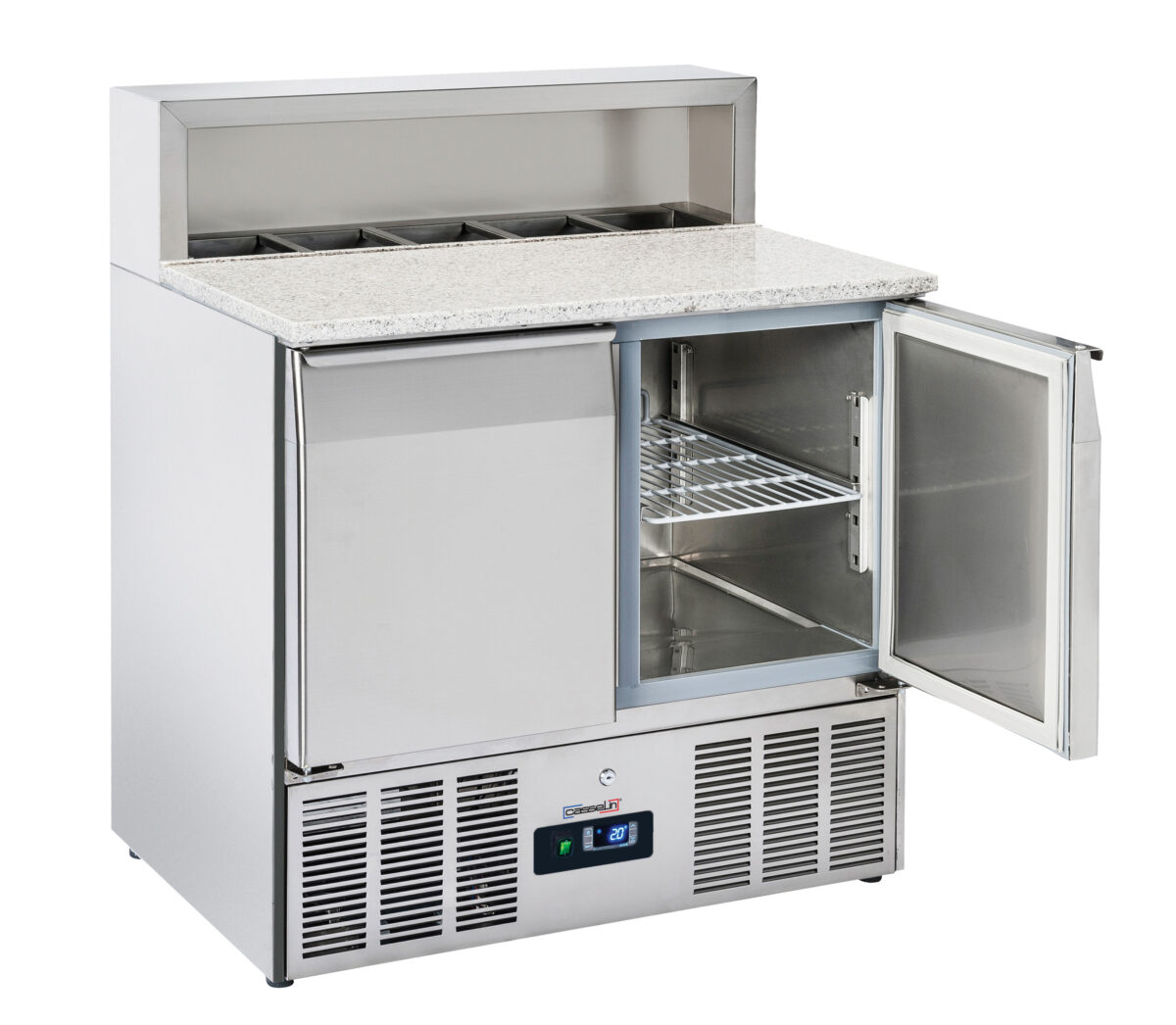 Saladette de préparation 2 portes GN 1/1 Granit – Casselin