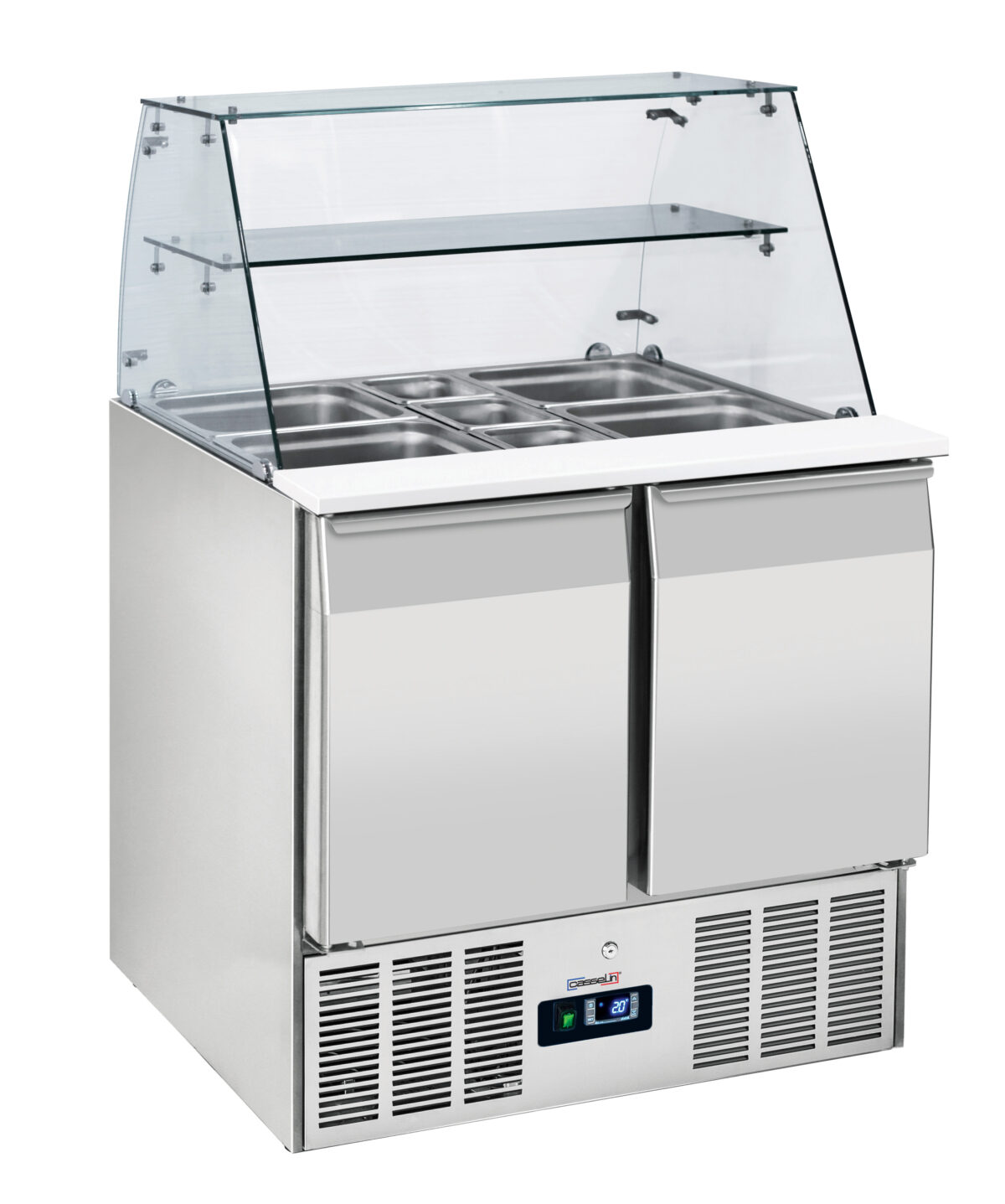 Saladette vitrine 2 portes GN 1/1 – Casselin