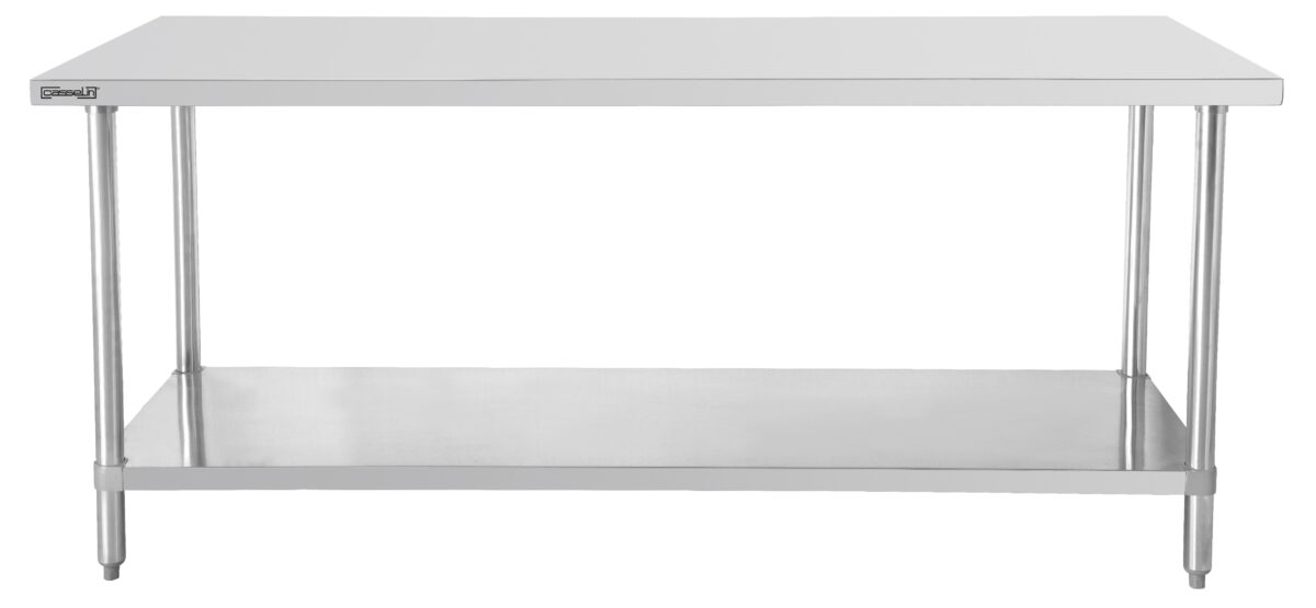 Table de travail inox 600 avec étagère 1200 mm – Casselin