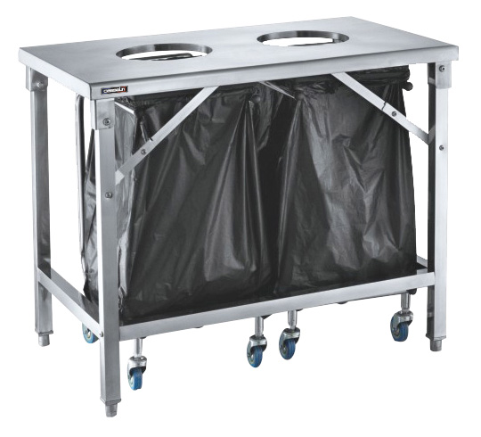 Table de tri 2 trous vide-dechets – Casselin