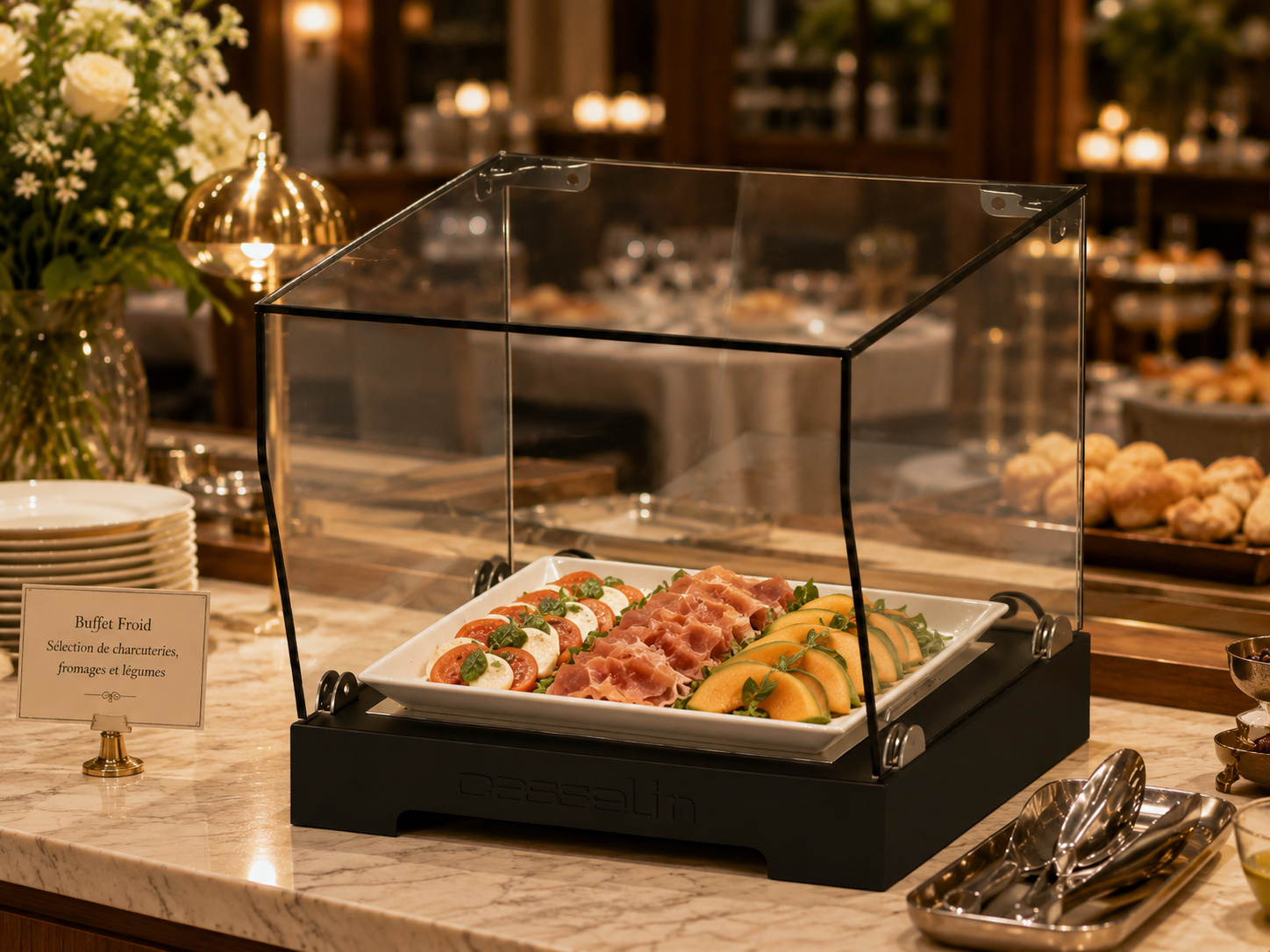 Vitrine buffet réfrigérée eutectique 1 - Casselin Vitrine buffet réfrigérée eutectique 1 - Casselin