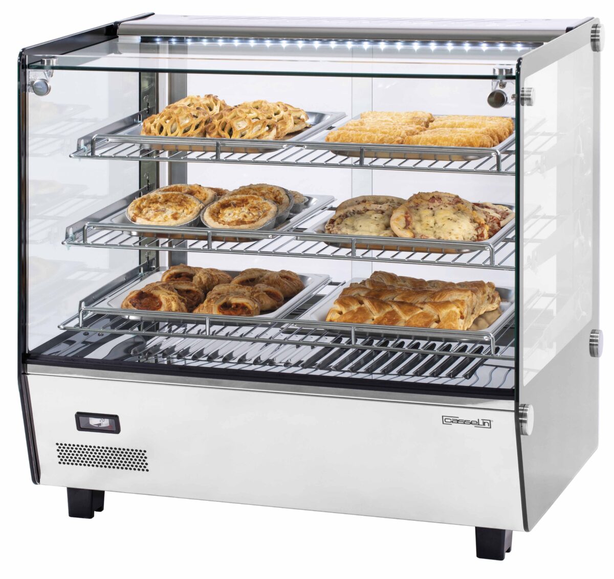 Vitrine chauffante encastrée 120L – Casselin