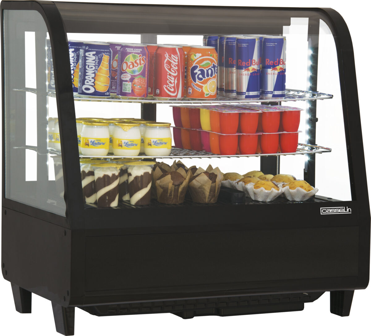Vitrine réfrigérée à poser 100L Noire – Casselin