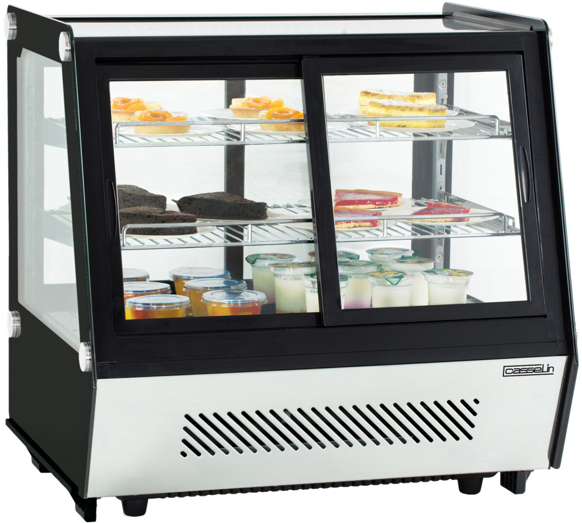 Vitrine réfrigérée à poser double portes 125L – Casselin