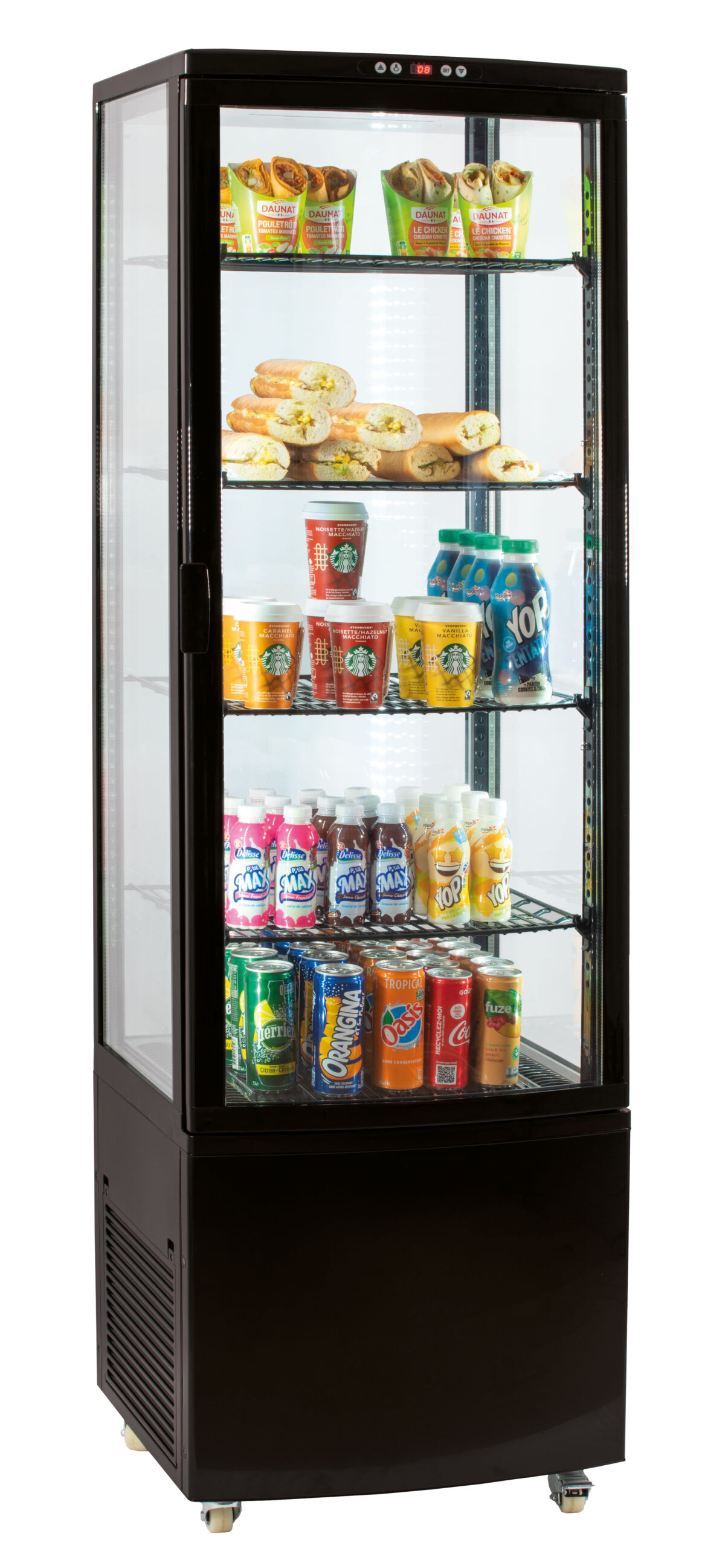 Vitrine réfrigérée positive 235L Noire – Casselin